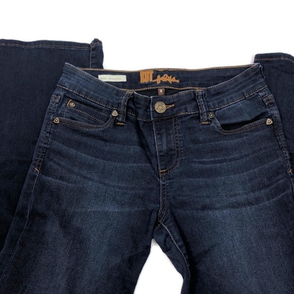 KUT From The Kloth Nicole High Rise Dark Wash Bootcut Blue Denim Jeans - Picture 6 of 12